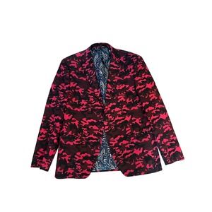 Rubensteins New Orleans Camouflage Print Blazer Jacket Paisley Lined Mens 42R